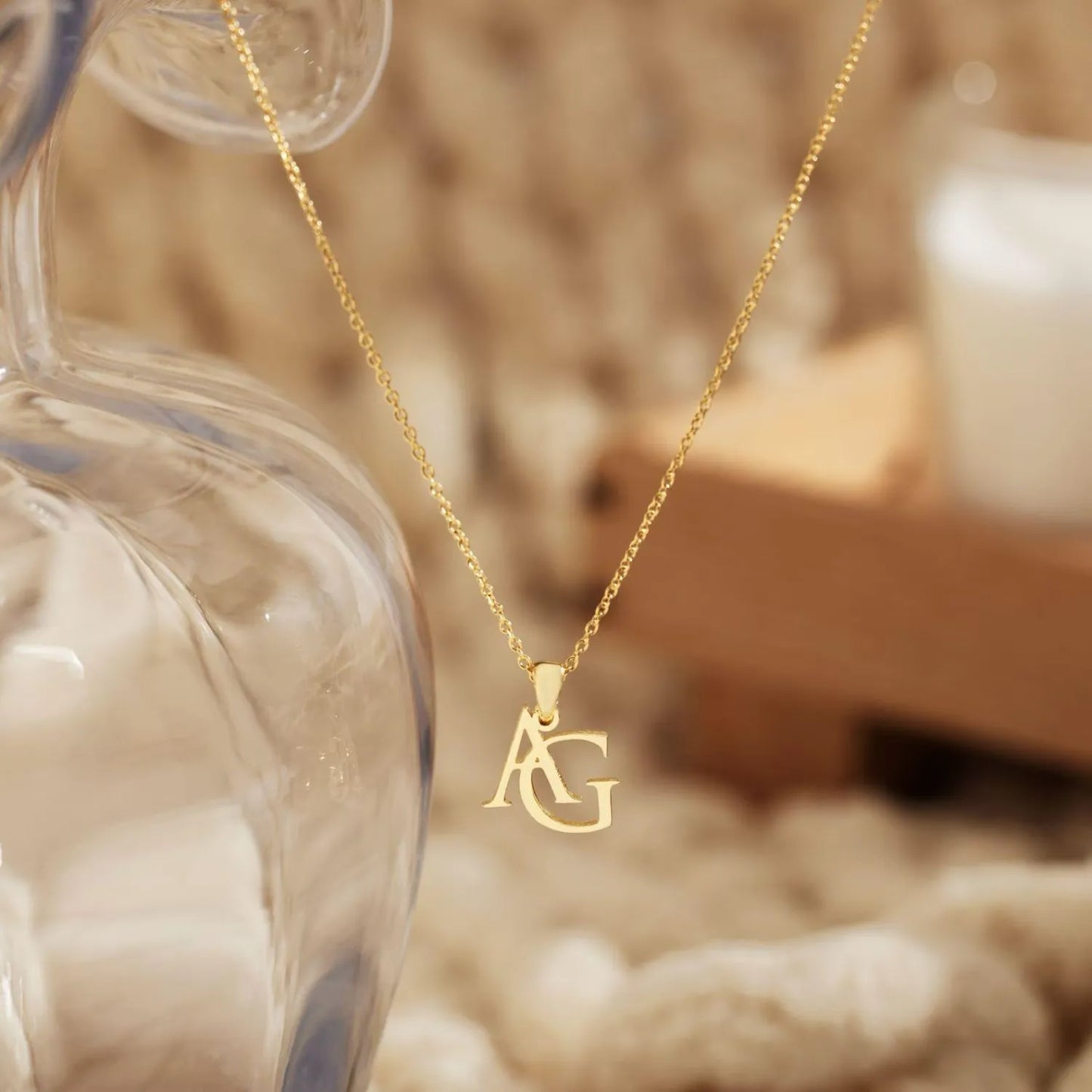 AurynGold™ – Personalized 18K Initial Necklace