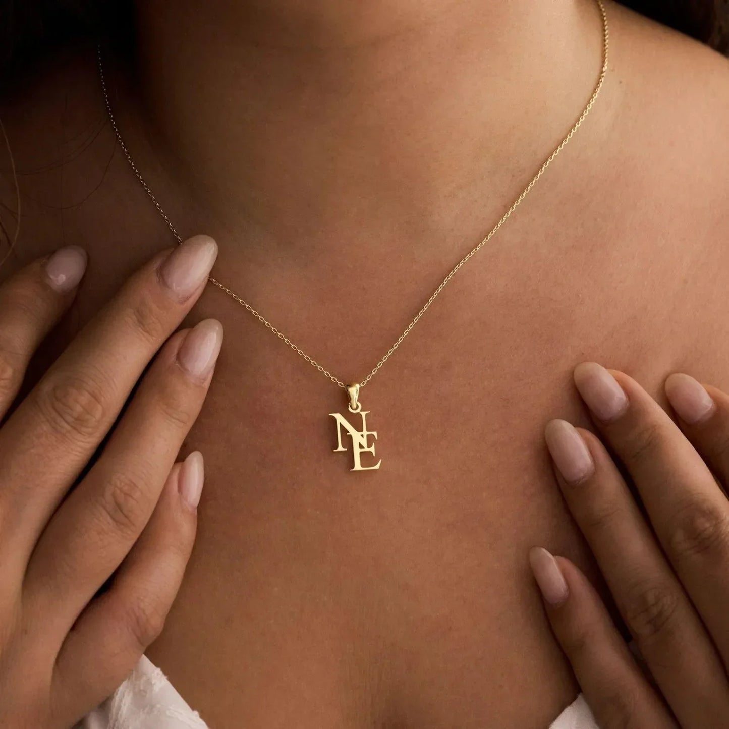 AurynGold™ – Personalized 18K Initial Necklace
