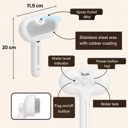 FurMist™ – Professional Pet Grooming Brush