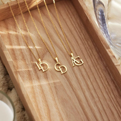 AurynGold™ – Personalized 18K Initial Necklace