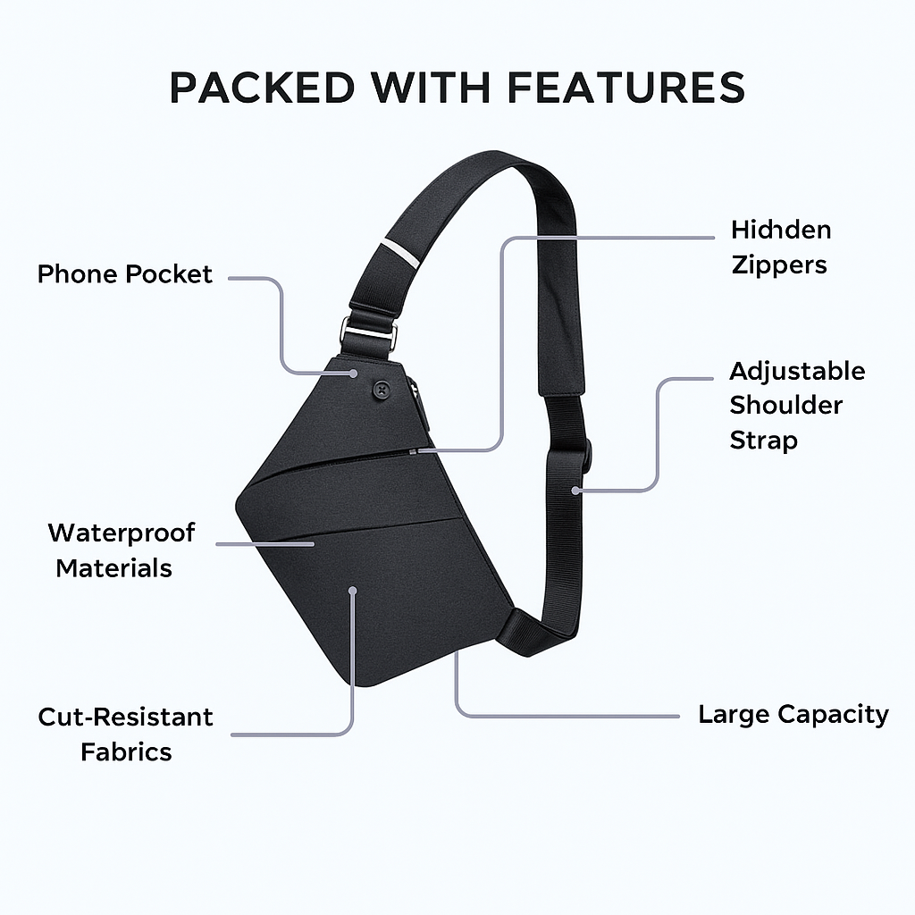 Voranex - Anti Theft Travel Bag